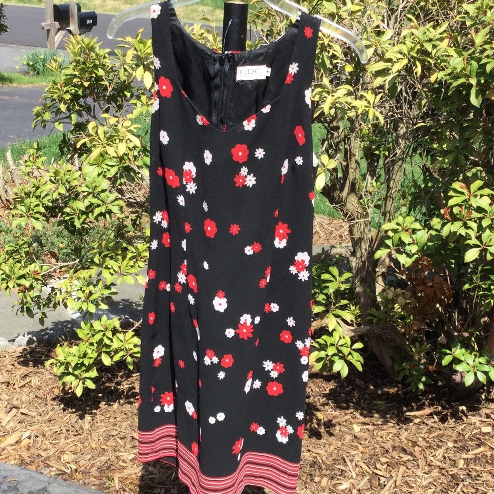 CDC Petite Sleeveless Floral Print Dress